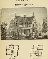 Picture 136 of 142 from Hobbs's architecture: containing designs and ground plans for villas, cottages and other edifices, both suburban and rural, adapted to the United States. With rules for criticism, and introduction (1876), leaf 258