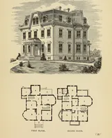 An illustration from Hobbs's architecture: containing designs and ground plans for villas, cottages and other edifices, both suburban and rural, adapted to the United States. With rules for criticism, and introduction (1876)