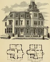 An illustration from Hobbs's architecture: containing designs and ground plans for villas, cottages and other edifices, both suburban and rural, adapted to the United States. With rules for criticism, and introduction (1876)