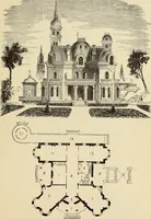 An illustration from Hobbs's architecture: containing designs and ground plans for villas, cottages and other edifices, both suburban and rural, adapted to the United States. With rules for criticism, and introduction (1876)