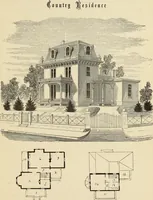 Picture 19 of 142 from Hobbs's architecture: containing designs and ground plans for villas, cottages and other edifices, both suburban and rural, adapted to the United States. With rules for criticism, and introduction (1876), leaf 54