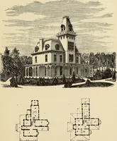 An illustration from Hobbs's architecture: containing designs and ground plans for villas, cottages and other edifices, both suburban and rural, adapted to the United States. With rules for criticism, and introduction (1876)