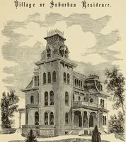 Picture 22 of 142 from Hobbs's architecture: containing designs and ground plans for villas, cottages and other edifices, both suburban and rural, adapted to the United States. With rules for criticism, and introduction (1876), leaf 60