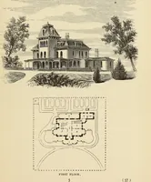 Picture 24 of 142 from Hobbs's architecture: containing designs and ground plans for villas, cottages and other edifices, both suburban and rural, adapted to the United States. With rules for criticism, and introduction (1876), leaf 62