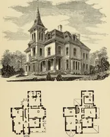 An illustration from Hobbs's architecture: containing designs and ground plans for villas, cottages and other edifices, both suburban and rural, adapted to the United States. With rules for criticism, and introduction (1876)