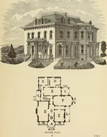 An illustration from Hobbs's architecture: containing designs and ground plans for villas, cottages and other edifices, both suburban and rural, adapted to the United States. With rules for criticism, and introduction (1876)