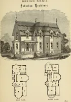 Picture 38 of 142 from Hobbs's architecture: containing designs and ground plans for villas, cottages and other edifices, both suburban and rural, adapted to the United States. With rules for criticism, and introduction (1876), leaf 90
