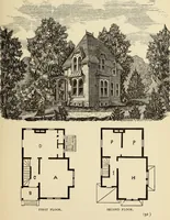 An illustration from Hobbs's architecture: containing designs and ground plans for villas, cottages and other edifices, both suburban and rural, adapted to the United States. With rules for criticism, and introduction (1876)