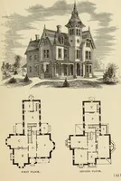 An illustration from Hobbs's architecture: containing designs and ground plans for villas, cottages and other edifices, both suburban and rural, adapted to the United States. With rules for criticism, and introduction (1876)