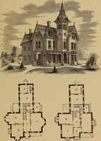Picture 62 of 188 from Hobbs's architecture: containing designs and ground plans for villas, cottages and other edifices, both suburban and rural, adapted to the United States. With rules for criticism, and introduction (1876), leaf 102