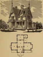 Picture 69 of 188 from Hobbs's architecture: containing designs and ground plans for villas, cottages and other edifices, both suburban and rural, adapted to the United States. With rules for criticism, and introduction (1876), leaf 112