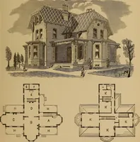 Picture 71 of 188 from Hobbs's architecture: containing designs and ground plans for villas, cottages and other edifices, both suburban and rural, adapted to the United States. With rules for criticism, and introduction (1876), leaf 116