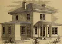 An illustration from Hobbs's architecture: containing designs and ground plans for villas, cottages and other edifices, both suburban and rural, adapted to the United States. With rules for criticism, and introduction (1876)