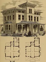 Picture 86 of 188 from Hobbs's architecture: containing designs and ground plans for villas, cottages and other edifices, both suburban and rural, adapted to the United States. With rules for criticism, and introduction (1876), leaf 144