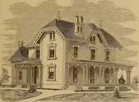 An illustration from Hobbs's architecture: containing designs and ground plans for villas, cottages and other edifices, both suburban and rural, adapted to the United States. With rules for criticism, and introduction (1876)