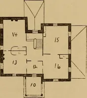 An illustration from Hobbs's architecture: containing designs and ground plans for villas, cottages and other edifices, both suburban and rural, adapted to the United States. With rules for criticism, and introduction (1876)
