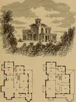 Picture 93 of 188 from Hobbs's architecture: containing designs and ground plans for villas, cottages and other edifices, both suburban and rural, adapted to the United States. With rules for criticism, and introduction (1876), leaf 154