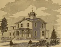 An illustration from Hobbs's architecture: containing designs and ground plans for villas, cottages and other edifices, both suburban and rural, adapted to the United States. With rules for criticism, and introduction (1876)
