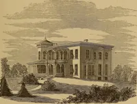 An illustration from Hobbs's architecture: containing designs and ground plans for villas, cottages and other edifices, both suburban and rural, adapted to the United States. With rules for criticism, and introduction (1876)