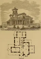 An illustration from Hobbs's architecture: containing designs and ground plans for villas, cottages and other edifices, both suburban and rural, adapted to the United States. With rules for criticism, and introduction (1876)