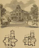 An illustration from Hobbs's architecture: containing designs and ground plans for villas, cottages and other edifices, both suburban and rural, adapted to the United States. With rules for criticism, and introduction (1876)