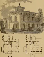 An illustration from Hobbs's architecture: containing designs and ground plans for villas, cottages and other edifices, both suburban and rural, adapted to the United States. With rules for criticism, and introduction (1876)