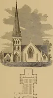 An illustration from Hobbs's architecture: containing designs and ground plans for villas, cottages and other edifices, both suburban and rural, adapted to the United States. With rules for criticism, and introduction (1876)