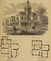 Picture 108 of 188 from Hobbs's architecture: containing designs and ground plans for villas, cottages and other edifices, both suburban and rural, adapted to the United States. With rules for criticism, and introduction (1876), leaf 184