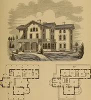 An illustration from Hobbs's architecture: containing designs and ground plans for villas, cottages and other edifices, both suburban and rural, adapted to the United States. With rules for criticism, and introduction (1876)