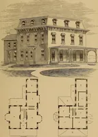 An illustration from Hobbs's architecture: containing designs and ground plans for villas, cottages and other edifices, both suburban and rural, adapted to the United States. With rules for criticism, and introduction (1876)