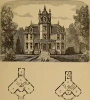 Picture 116 of 188 from Hobbs's architecture: containing designs and ground plans for villas, cottages and other edifices, both suburban and rural, adapted to the United States. With rules for criticism, and introduction (1876), leaf 198