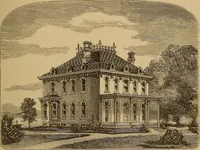 Picture 117 of 188 from Hobbs's architecture: containing designs and ground plans for villas, cottages and other edifices, both suburban and rural, adapted to the United States. With rules for criticism, and introduction (1876), leaf 200