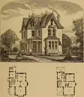 An illustration from Hobbs's architecture: containing designs and ground plans for villas, cottages and other edifices, both suburban and rural, adapted to the United States. With rules for criticism, and introduction (1876)