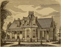 An illustration from Hobbs's architecture: containing designs and ground plans for villas, cottages and other edifices, both suburban and rural, adapted to the United States. With rules for criticism, and introduction (1876)