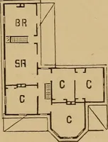 An illustration from Hobbs's architecture: containing designs and ground plans for villas, cottages and other edifices, both suburban and rural, adapted to the United States. With rules for criticism, and introduction (1876)
