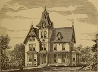 An illustration from Hobbs's architecture: containing designs and ground plans for villas, cottages and other edifices, both suburban and rural, adapted to the United States. With rules for criticism, and introduction (1876)