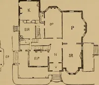 An illustration from Hobbs's architecture: containing designs and ground plans for villas, cottages and other edifices, both suburban and rural, adapted to the United States. With rules for criticism, and introduction (1876)