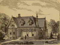 An illustration from Hobbs's architecture: containing designs and ground plans for villas, cottages and other edifices, both suburban and rural, adapted to the United States. With rules for criticism, and introduction (1876)