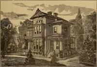 An illustration from Hobbs's architecture: containing designs and ground plans for villas, cottages and other edifices, both suburban and rural, adapted to the United States. With rules for criticism, and introduction (1876)