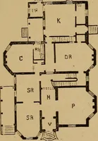 An illustration from Hobbs's architecture: containing designs and ground plans for villas, cottages and other edifices, both suburban and rural, adapted to the United States. With rules for criticism, and introduction (1876)