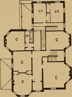 An illustration from Hobbs's architecture: containing designs and ground plans for villas, cottages and other edifices, both suburban and rural, adapted to the United States. With rules for criticism, and introduction (1876)
