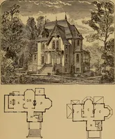 An illustration from Hobbs's architecture: containing designs and ground plans for villas, cottages and other edifices, both suburban and rural, adapted to the United States. With rules for criticism, and introduction (1876)