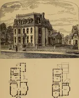 An illustration from Hobbs's architecture: containing designs and ground plans for villas, cottages and other edifices, both suburban and rural, adapted to the United States. With rules for criticism, and introduction (1876)