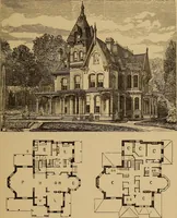 An illustration from Hobbs's architecture: containing designs and ground plans for villas, cottages and other edifices, both suburban and rural, adapted to the United States. With rules for criticism, and introduction (1876)