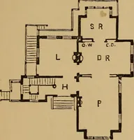 An illustration from Hobbs's architecture: containing designs and ground plans for villas, cottages and other edifices, both suburban and rural, adapted to the United States. With rules for criticism, and introduction (1876)