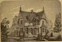 An illustration from Hobbs's architecture: containing designs and ground plans for villas, cottages and other edifices, both suburban and rural, adapted to the United States. With rules for criticism, and introduction (1876)