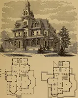 Picture 4 of 188 from Hobbs's architecture: containing designs and ground plans for villas, cottages and other edifices, both suburban and rural, adapted to the United States. With rules for criticism, and introduction (1876), leaf 32