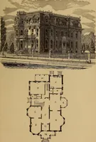 An illustration from Hobbs's architecture: containing designs and ground plans for villas, cottages and other edifices, both suburban and rural, adapted to the United States. With rules for criticism, and introduction (1876)