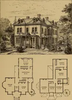 An illustration from Hobbs's architecture: containing designs and ground plans for villas, cottages and other edifices, both suburban and rural, adapted to the United States. With rules for criticism, and introduction (1876)
