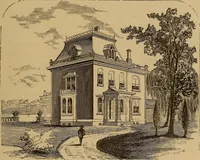 An illustration from Hobbs's architecture: containing designs and ground plans for villas, cottages and other edifices, both suburban and rural, adapted to the United States. With rules for criticism, and introduction (1876)